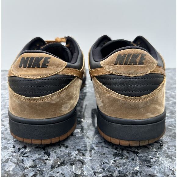 VTG Nike Dunk Low Pro Maple Men 14 Brown Black 2003 Iowa 624044 221 Damaged main image 12